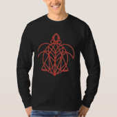 Cool Mandala Sacred Geometry Turtle T-shirt (Voorkant)