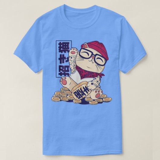 Cool maneki neko t-shirt (Design voorkant)