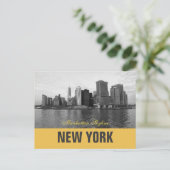 Cool Manhattan Skyline New York Briefkaart (Staand voorkant)