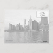 Cool Manhattan Skyline New York Briefkaart (Achterkant)
