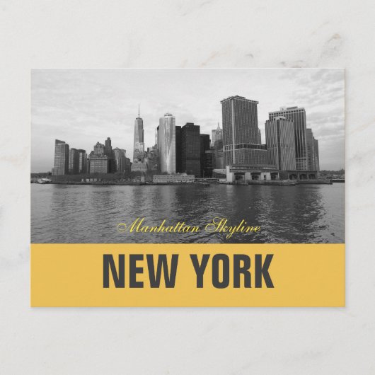 Cool Manhattan Skyline New York Briefkaart (Voorkant)