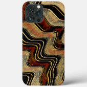 Cool Mannelijk Abstract Modern Unique Brown Case-Mate iPhone Case (Achterkant)