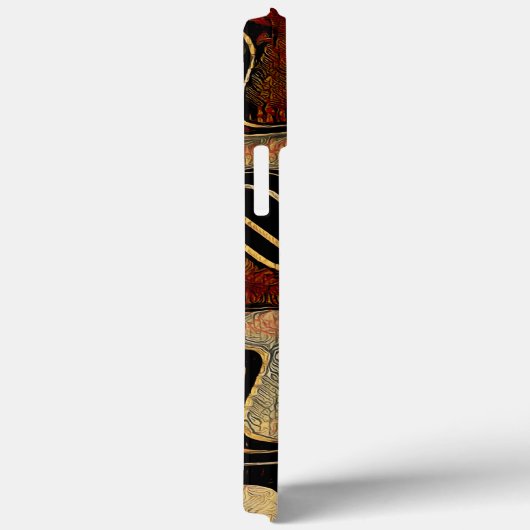 Cool Mannelijk Abstract Modern Unique Brown Case-Mate iPhone Case (Achterkant / Rechts)