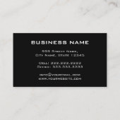 Cool Mannelijke Metallic Look Mechanische Fabricat Visitekaartje (Achterkant)