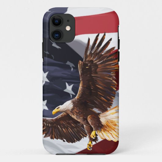 Cool Mannen American Patriotic Case-Mate iPhone Case (Achterkant)