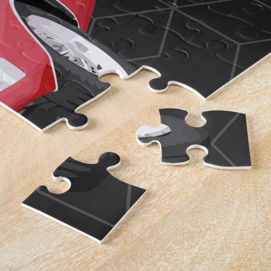 Cool Mannen Classic Car Legpuzzel (Zijkant)