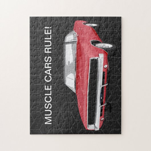 Cool Mannen Classic Car Legpuzzel (Verticaal)
