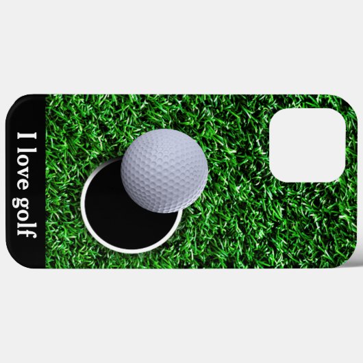 Cool Mannen Golf Theme Business Case-Mate iPhone Case (Achterkant (horizontaal))