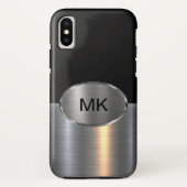 Cool Mannen Monogram Modern Case-Mate iPhone Case (Achterkant)