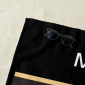 Cool Mannen Retro Automotive Thema Strandlaken (In situ)