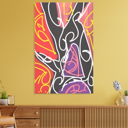 Cool Maori Art by RRW Canvas Afdruk (Insitu (Woonkamer))