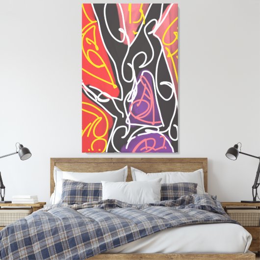 Cool Maori Art by RRW Canvas Afdruk (Insitu (Slaapkamer))