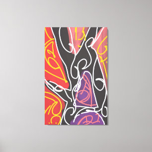 Cool Maori-kunst van RRW  Canvas Afdruk