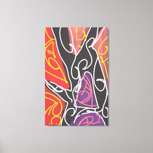 Cool Maori-kunst van RRW  Canvas Afdruk (Voorkant)