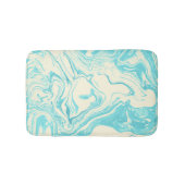 Cool Marble Design in Turquoise en Cream Badmat (Voorkant)