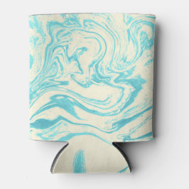 Cool Marble Design in Turquoise en Cream Blikjeskoeler