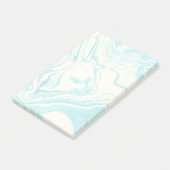 Cool Marble Design in Turquoise en Cream Post-it® Notes (Schuin)