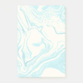 Cool Marble Design in Turquoise en Cream Post-it® Notes (Voorkant)