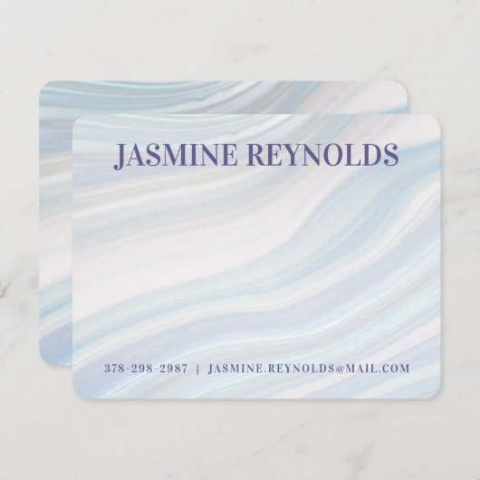 Cool Marble Geode Note Kaart Notitiekaartje (Voorkant / Achterkant)