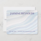 Cool Marble Geode Note Kaart Notitiekaartje (Voorkant)