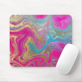 Cool Marble Gold Glitter Colorful Muismat (Met muis)