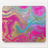 Cool Marble Gold Glitter Colorful Muismat (Voorkant)