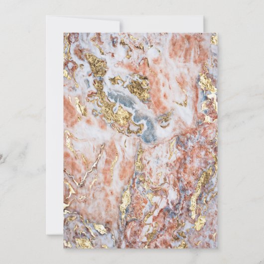 Cool Marble Gold Glitter Gradup Afstuderen Kaart (Achterkant)