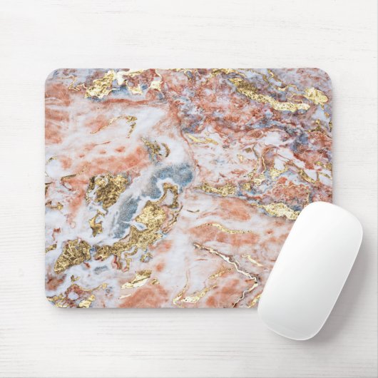 Cool Marble Gold Glitter Muismat (Met muis)