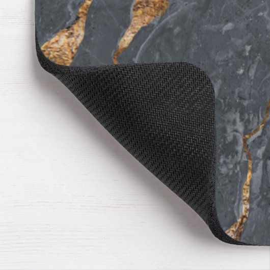 Cool Marble Grey Gold Muismat (Hoek)