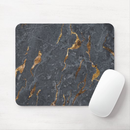 Cool Marble Grey Gold Muismat (Met muis)