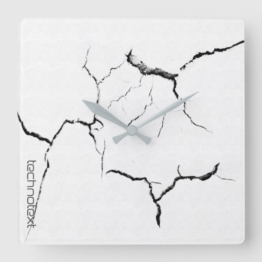 Cool Marble Kijk Vierkante Klok (Voorkant)