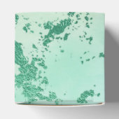 Cool Marble | Mooie pastelkoraal en groene ombre Bedankdoosjes (Bovenkant)