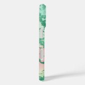 Cool Marble | Mooie pastelkoraal en groene ombre Case-Mate iPhone Case (Achterkant / Rechts)