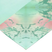 Cool Marble | Mooie pastelkoraal en groene ombre Tafelkleed (Gekanteld)