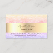 Cool Marble Stripe Lotus Loyalty Kaart (Achterkant)