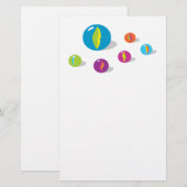 Cool Marbles Briefpapier (Voorkant / Achterkant)