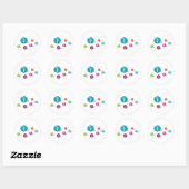 Cool Marbles Ronde Sticker (Vel)