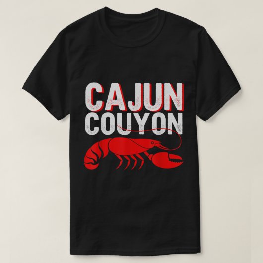 Cool Mardi Gras Cajun Couyon Funny Slang Cultural T-shirt (Design voorkant)