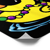 Cool Mardi Gras Eend Nieuw Orleans Carnaval Feest Poster (Hoek)