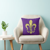 Cool Mardi Gras Fleur de Lis Design Kussen (Stoel)