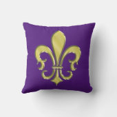 Cool Mardi Gras Fleur de Lis Design Kussen (Achterkant)