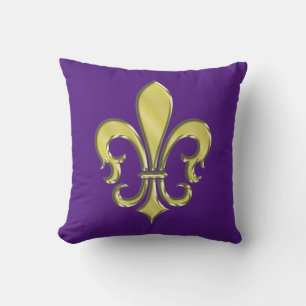 Cool Mardi Gras Fleur de Lis Design Kussen