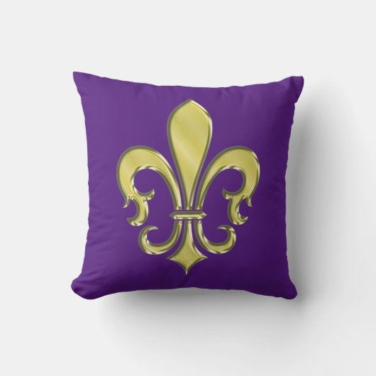 Cool Mardi Gras Fleur de Lis Design Kussen (Voorkant)