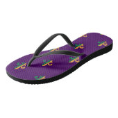 Cool Mardi Gras Fleur de Lis Teenslippers (Schuin)