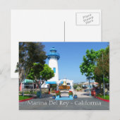 Cool Marina Del Rey Briefkaart! Briefkaart (Voorkant / Achterkant)