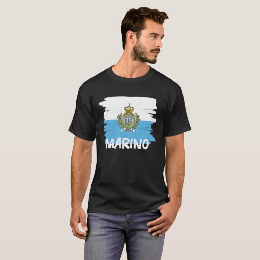 Cool Marino Flag T-shirt (Voorkant volledig)
