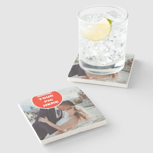 Cool! Marmeren Onderzetter - gepersonaliseerd (Zijkant)