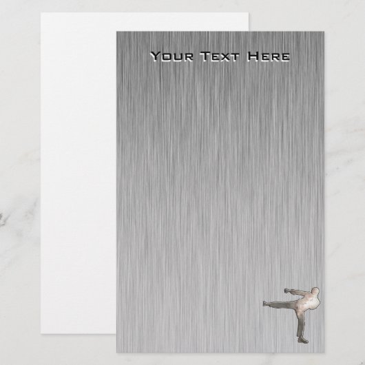 Cool Martial Arts Briefpapier (Voorkant / Achterkant)