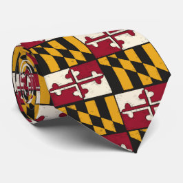 Cool Maryland State Vlag Zaken Stropdas