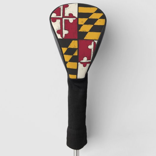 Cool Maryland Vlag Golfheadcover (Voorkant)